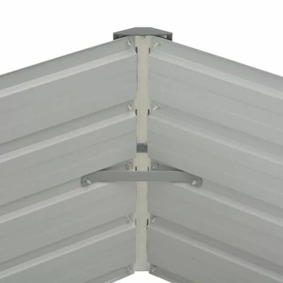 VidaXL Jardinière surélevée Marron 129x129x46 cm Acier galvanisé 5 VidaXL Jardinière surélevée Marron 129x129x46 cm Acier galvanisé – Image 5