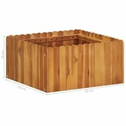 VidaXL Lit surélevé de jardin 50x50x25 cm Bois massif d'acacia 9 VidaXL Lit surélevé de jardin 50x50x25 cm Bois massif d'acacia -Pots & cache-pots Soldes 2022 image 5 45921