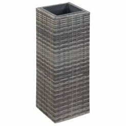 VidaXL Lits surélevés de jardin 3 pcs Résine tressée Gris -Pots & cache-pots Soldes 2022 image 5 46926