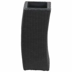 VidaXL Lits surélevés de jardin 3 pcs Résine tressée Noir -Pots & cache-pots Soldes 2022 image 5 46939