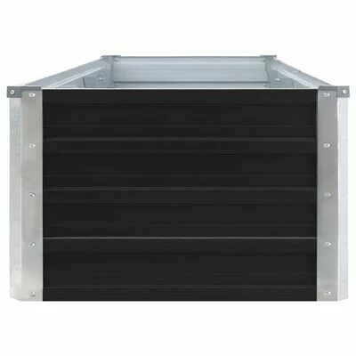VidaXL Lit surélevé de jardin Acier galvanisé 320x40x45 cm Anthracite 5 VidaXL Lit surélevé de jardin Acier galvanisé 320x40x45 cm Anthracite – Image 5