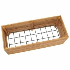 VidaXL Lit surélevé 100x40x38 cm Bois de teck recyclé et acier -Pots & cache-pots Soldes 2022 image 5 47422