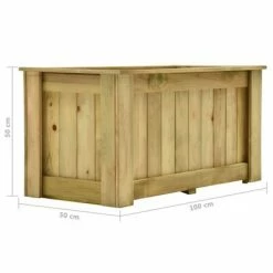 VidaXL Jardinière surélevée 100x50x50 cm Bois de pin imprégné 9 VidaXL Jardinière surélevée 100x50x50 cm Bois de pin imprégné -Pots & cache-pots Soldes 2022 image 5 49094