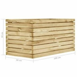 VidaXL Lit surélevé 100x50x50 cm Bois de pin imprégné 9 VidaXL Lit surélevé 100x50x50 cm Bois de pin imprégné -Pots & cache-pots Soldes 2022 image 5 49100