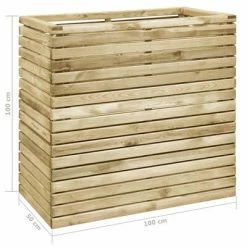VidaXL Lit surélevé 100x50x100 cm Bois de pin imprégné 9 VidaXL Lit surélevé 100x50x100 cm Bois de pin imprégné -Pots & cache-pots Soldes 2022 image 5 49101