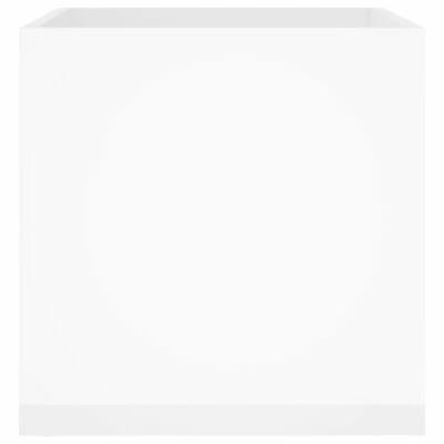 VidaXL Jardinière Blanc brillant 40x40x40 cm Bois d'ingénierie 5 VidaXL Jardinière Blanc brillant 40x40x40 cm Bois d'ingénierie – Image 5