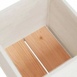VidaXL Jardinière d'extérieur Blanc 50x50x50 cm Bois de pin massif -Pots & cache-pots Soldes 2022 image 5 810548