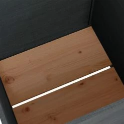 VidaXL Jardinière d'extérieur Gris 70x70x70 cm Bois de pin massif -Pots & cache-pots Soldes 2022 image 5 810571