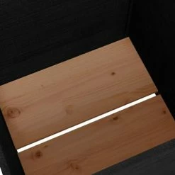 VidaXL Jardinière d'extérieur Noir 70x70x70 cm Bois de pin massif -Pots & cache-pots Soldes 2022 image 5 810573