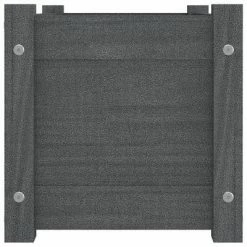 VidaXL Jardinières 2 pcs Gris 60x31x31 cm Bois de pin massif 10 VidaXL Jardinières 2 pcs Gris 60x31x31 cm Bois de pin massif -Pots & cache-pots Soldes 2022 image 5 810709