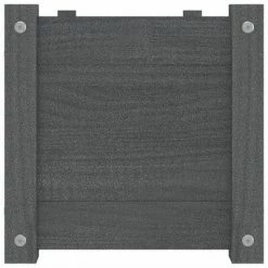 VidaXL Jardinières 2 pcs Gris 100x31x31 cm Bois de pin massif 10 VidaXL Jardinières 2 pcs Gris 100x31x31 cm Bois de pin massif -Pots & cache-pots Soldes 2022 image 5 810719