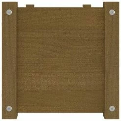 VidaXL Jardinières 2 pcs Marron miel 100x31x31 cm Bois de pin massif -Pots & cache-pots Soldes 2022 image 5 810721