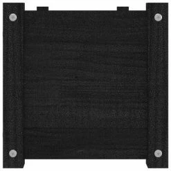 VidaXL Jardinières 2 pcs Noir 100x31x31 cm Bois de pin massif -Pots & cache-pots Soldes 2022 image 5 810723