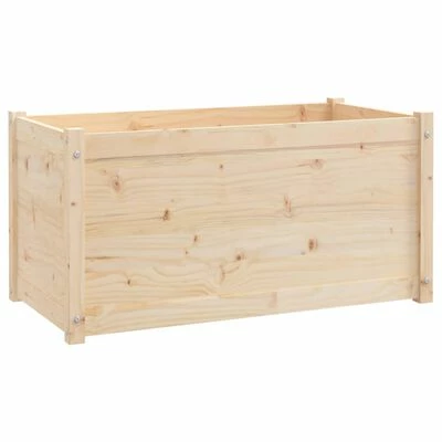 VidaXL Jardinières 2 pcs 100x50x50 cm Bois de pin massif 5 VidaXL Jardinières 2 pcs 100x50x50 cm Bois de pin massif – Image 5