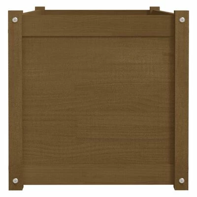 VidaXL Jardinière d'extérieur Marron miel 100x50x50 cm Pin massif 5 VidaXL Jardinière d'extérieur Marron miel 100x50x50 cm Pin massif – Image 5