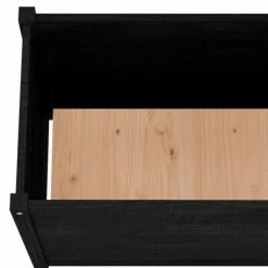 VidaXL Jardinière d'extérieur Noir 100x50x70 cm Bois de pin massif -Pots & cache-pots Soldes 2022 image 5 810738
