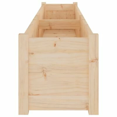 VidaXL Jardinière d'extérieur 200x31x31 cm Bois de pin massif 5 VidaXL Jardinière d'extérieur 200x31x31 cm Bois de pin massif – Image 5