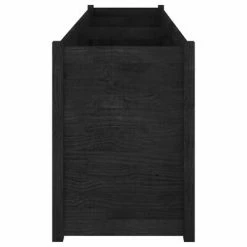 VidaXL Jardinière d'extérieur Noir 200x50x70 cm Bois de pin massif -Pots & cache-pots Soldes 2022 image 5 810778