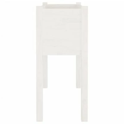 VidaXL Jardinières 2 pcs Blanc 70x31x70 cm Bois de pin massif 5 VidaXL Jardinières 2 pcs Blanc 70x31x70 cm Bois de pin massif – Image 5