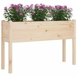 VidaXL Jardinières d'extérieur 2 pcs 110x31x70 cm Bois de pin massif -Pots & cache-pots Soldes 2022 image 5 810830