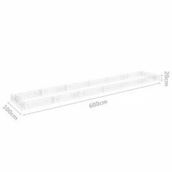 VidaXL Lit surélevé à gabion Acier galvanisé 600x100x20 cm -Pots & cache-pots Soldes 2022 image 6 151316