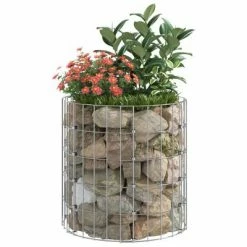 VidaXL Lit surélevé à gabion circulaire Acier galvanisé Ø50x50 cm -Pots & cache-pots Soldes 2022 image 6 152015