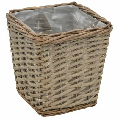 VidaXL Lits surélevés 3 pcs Osier avec doublure en PE 6 VidaXL Lits surélevés 3 pcs Osier avec doublure en PE – Image 6