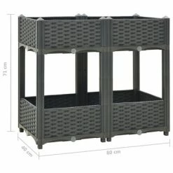 VidaXL Lit surélevé 80x40x71 cm Polypropylène -Pots & cache-pots Soldes 2022 image 6 310406