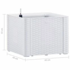 VidaXL Lit surélevé de jardin avec système d'arrosage Blanc 43x43x33cm 11 VidaXL Lit surélevé de jardin avec système d'arrosage Blanc 43x43x33cm -Pots & cache-pots Soldes 2022 image 6 313955