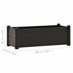 VidaXL Lit surélevé de jardin PP Anthracite 100x43x35 cm 11 VidaXL Lit surélevé de jardin PP Anthracite 100x43x35 cm -Pots & cache-pots Soldes 2022 image 6 313977