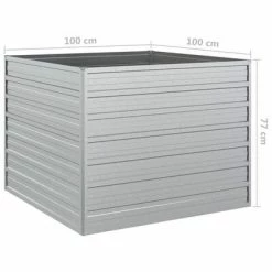 VidaXL Lit surélevé de jardin 100x100x77 cm Acier galvanisé Argenté 11 VidaXL Lit surélevé de jardin 100x100x77 cm Acier galvanisé Argenté -Pots & cache-pots Soldes 2022 image 6 316883