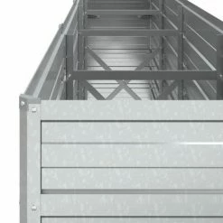 VidaXL Lit surélevé de jardin 320x40x77 cm Acier galvanisé Argenté -Pots & cache-pots Soldes 2022 image 6 316891