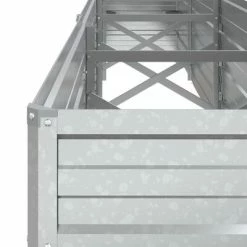 VidaXL Lit surélevé de jardin 320x40x45 cm Acier galvanisé Argenté -Pots & cache-pots Soldes 2022 image 6 316893