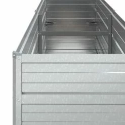 VidaXL Lit surélevé de jardin 160x40x77 cm Acier galvanisé Argenté -Pots & cache-pots Soldes 2022 image 6 316894