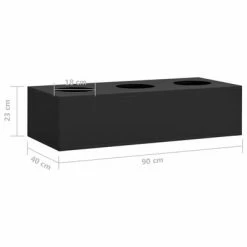 VidaXL Boîte à fleurs de bureau Anthracite 90x40x23 cm Acier -Pots & cache-pots Soldes 2022 image 6 336428