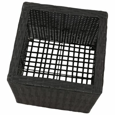 VidaXL Lits surélevés de jardin 3 pcs Résine tressée Noir 6 VidaXL Lits surélevés de jardin 3 pcs Résine tressée Noir – Image 6