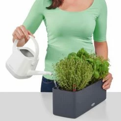 LECHUZA Jardinière CUBE color triple avec supports Anthracite 13684 -Pots & cache-pots Soldes 2022 image 6 421440