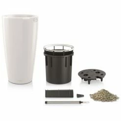 LECHUZA Jardinière Rondo 32 ALL-IN-ONE Blanc haute brillance 15780 -Pots & cache-pots Soldes 2022 image 6 421463