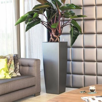 LECHUZA Jardinière Cubico Alto 40 ALL-IN-ONE Charbon 18233 6 LECHUZA Jardinière Cubico Alto 40 ALL-IN-ONE Charbon 18233 – Image 6