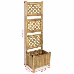VidaXL Lit surélevé de jardin avec treillis Bambou 40 cm -Pots & cache-pots Soldes 2022 image 6 43713