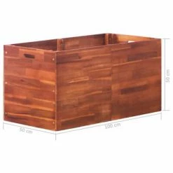 VidaXL Lit surélevé de jardin Bois d'acacia 100x50x50 cm -Pots & cache-pots Soldes 2022 image 6 44032