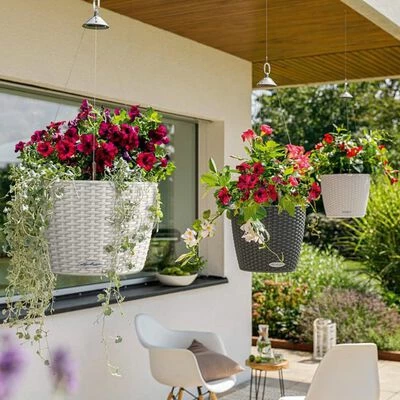 LECHUZA Jardinière NIDO Cottage 28 ALL-IN-ONE Blanc 6 LECHUZA Jardinière NIDO Cottage 28 ALL-IN-ONE Blanc – Image 6