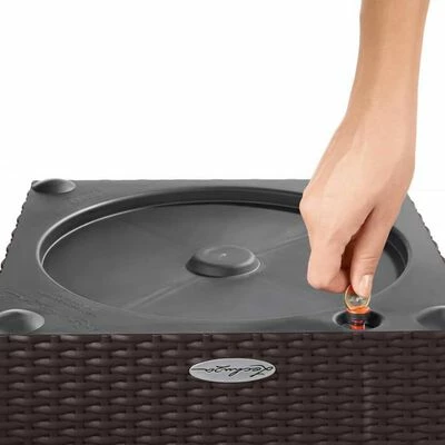 LECHUZA Jardinière CUBE Cottage 40 ALL-IN-ONE Moka 6 LECHUZA Jardinière CUBE Cottage 40 ALL-IN-ONE Moka – Image 6