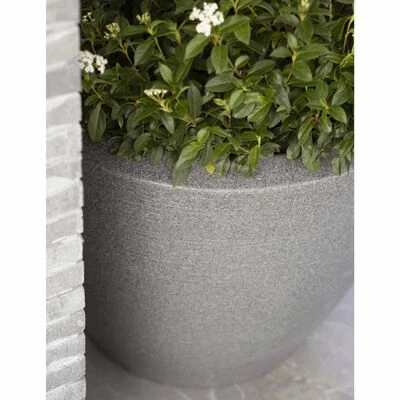 Capi Pot à plantes conique bas Arc Granite 60x48 cm Anthracite 6 Capi Pot à plantes conique bas Arc Granite 60x48 cm Anthracite – Image 6