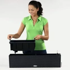 LECHUZA Jardinière BALCONERA Cottage 80 ALL-IN-ONE Granit 11 LECHUZA Jardinière BALCONERA Cottage 80 ALL-IN-ONE Granit -Pots & cache-pots Soldes 2022 image 6 443324