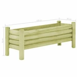 VidaXL Lit surélevé de jardin Bois de pin imprégné 120x40x42 cm -Pots & cache-pots Soldes 2022 image 6 45175