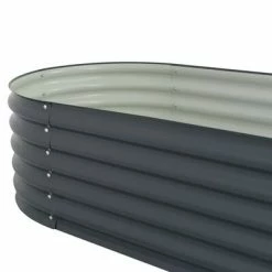 VidaXL Lit surélevé de jardin 240x80x44 cm Acier galvanisé Gris -Pots & cache-pots Soldes 2022 image 6 45528
