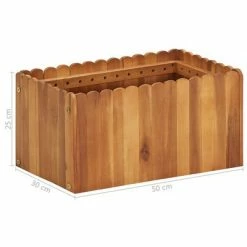 VidaXL Lit surélevé de jardin 50x30x25 cm Bois massif d'acacia -Pots & cache-pots Soldes 2022 image 6 45917