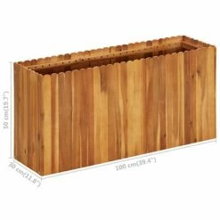 VidaXL Lit surélevé de jardin 100x30x50 cm Bois massif d'acacia -Pots & cache-pots Soldes 2022 image 6 45924