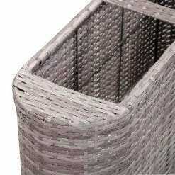 VidaXL Lit surélevé de jardin 80x25x40 cm Résine Tressée Gris -Pots & cache-pots Soldes 2022 image 6 46953